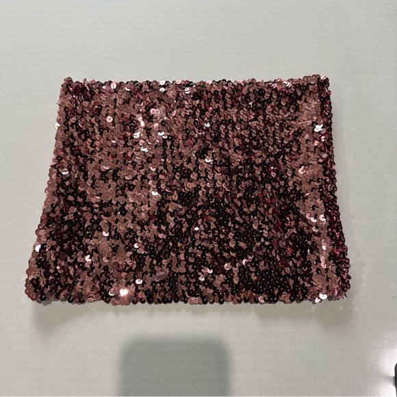 PINK Victoria's Secret Tops - Victoria’s Secret PINK Sequin Bandeau Crop Top